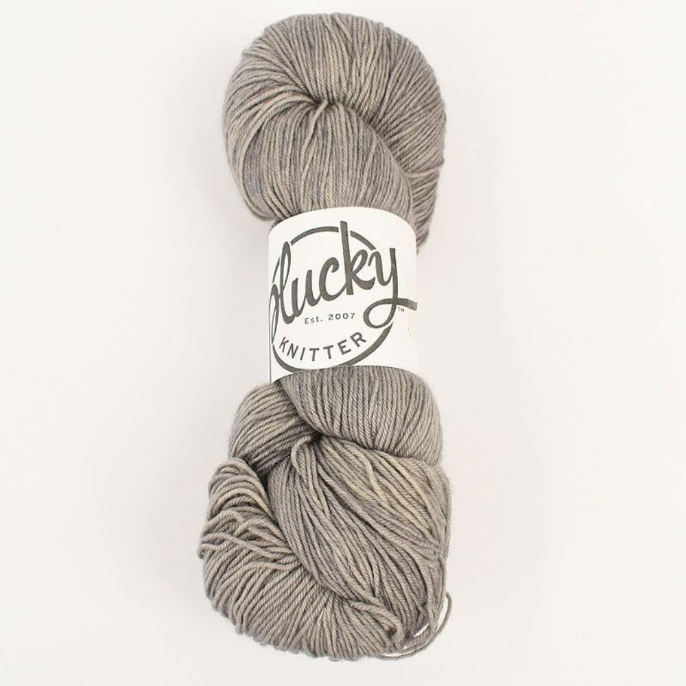 The Plucky Knitter Nifty Yarn Merino Cashmere Nettle 310 Yds One Hit Wonder Gray